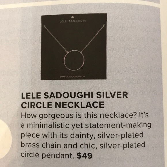 🆕 Silver Circle Necklace - NWT - Picture 2 of 4